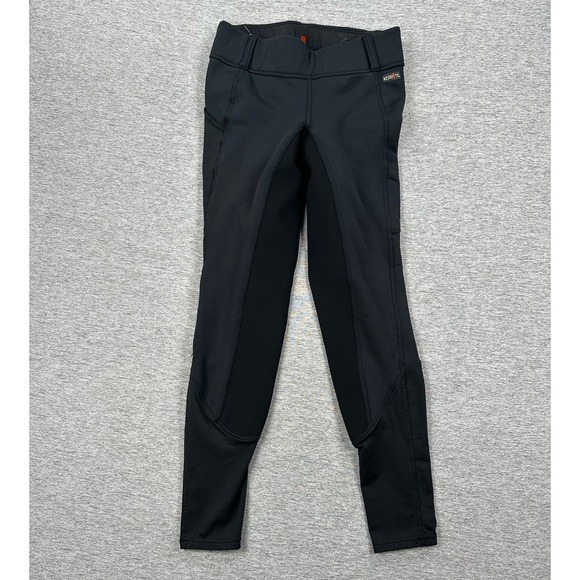 Kerrits Breeches Womens XL Gray Black Fleece Lined Equestrian Horse Riding - Picture 1 of 9